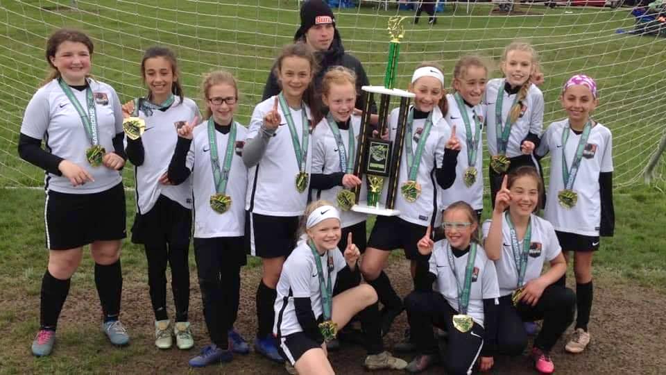 U11 Girls 08 White Novi Jags Champions!