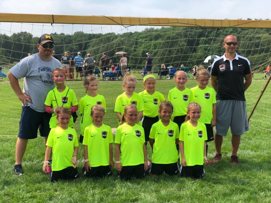 U8 Girls 11 First Action at Powerade!